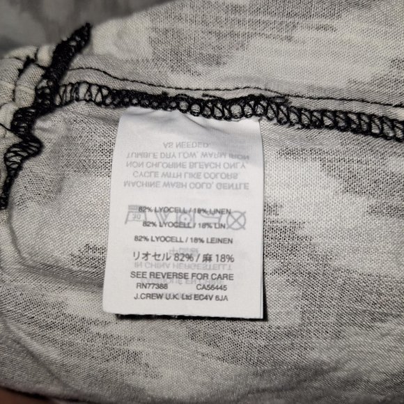 J.Crew Tie-Waist Romper Black & White Size XS - Picture 5 of 8